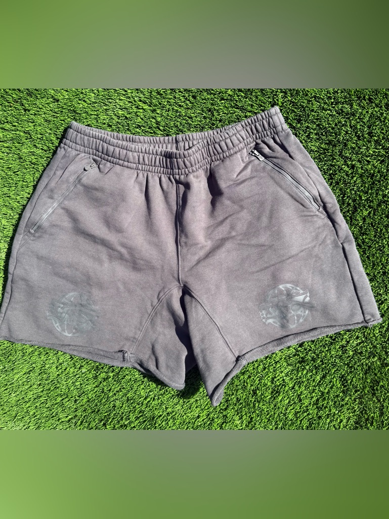 Anta Charcoal Gray Casual Drawstring Shorts